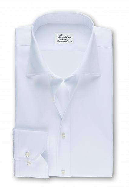 Stenströms Fitted Body Superior Twill Hvit